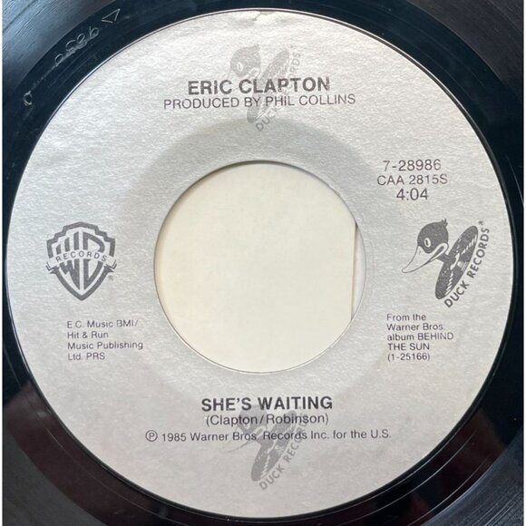 Eric Clapton See What Love Can Do / Shes Waiting 45 Classic Rock 80s Vinyl - Picture 2 of 6